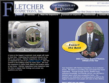 Tablet Screenshot of fletcherinspections.com